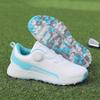 Damskie Buty Golfowe Profesjonalne Skórzane Trampki Duży Rozmiar Outdoorowe do Chodzenia Płaskie Miękkie Modne Golfer
