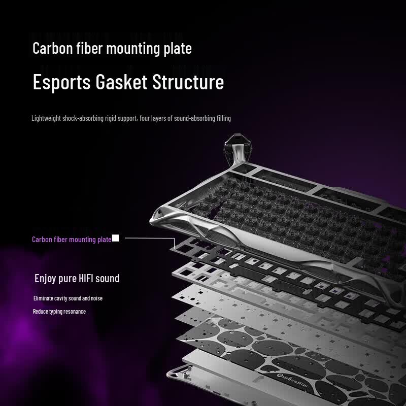 GravaStar W75 Magnetic Switch Gaming Keyboard and Mouse Set