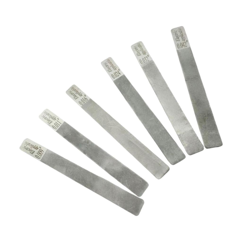 6x Guitar Gauged Nut Slotting File Set,Practical,Sturdy,Luthier,Repairing Tool Kit,Stainless Steel,for Guitar Maintainence ,