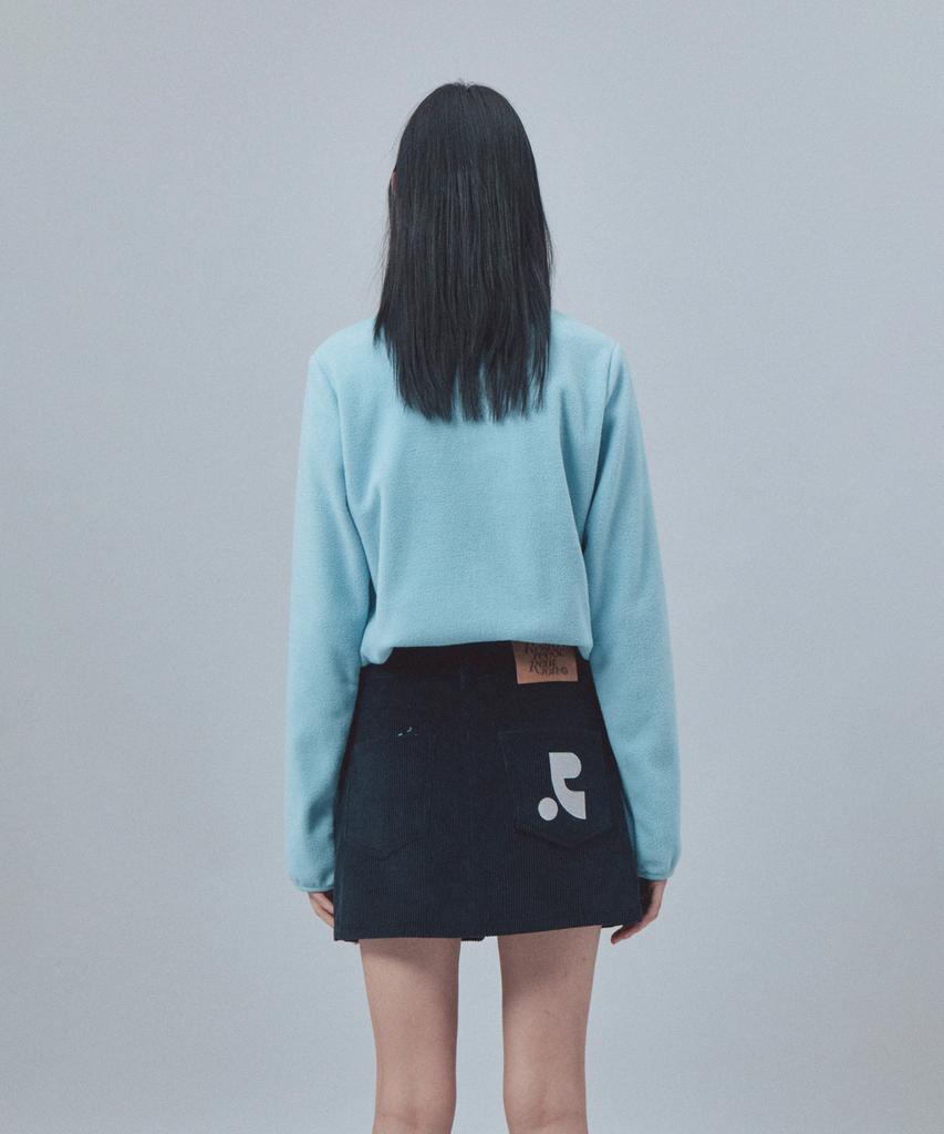 REST&RECREATION Fleece Half Zip-Up - Sky Blue