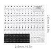 Piano Stickers Music Sheet Keyboard PVC Black White Numbers Notes for Children Beginners