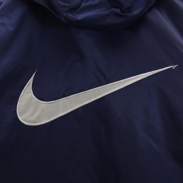 Nike 90s 00s Old White Tag Buckswash Logo Batting Coat M Navy White Tag Kid's Used