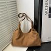 Premium Suede Retro Shoulder Armpit Bag Women's Fashion Versatile Commuter Large Capacity Messenger Tote Bag