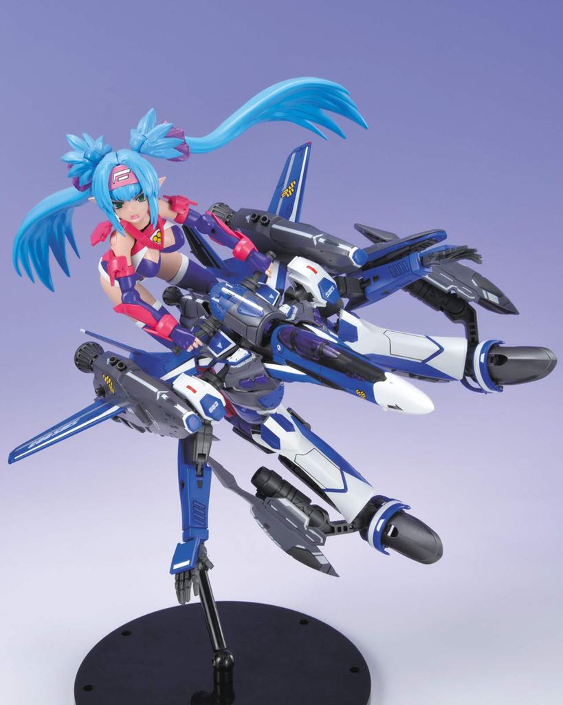 AOSHIMA VFG Macross Frontier Super Messiah Clan Clan Height 155mm plastic model VF-25G approx. Color-coded MC-07