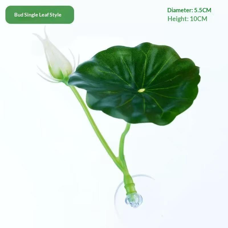 Betta Fish Rest Leaf Reusable Simulated Plastic Lotus Leaf Aquarium Accessory for Betta Hiding Resting Fish Tank Decor