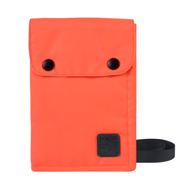 Weiqiang Waterproof Travel Document & Passport Holder, Neck-Hanging Nylon Pouch for Coins/Phone
