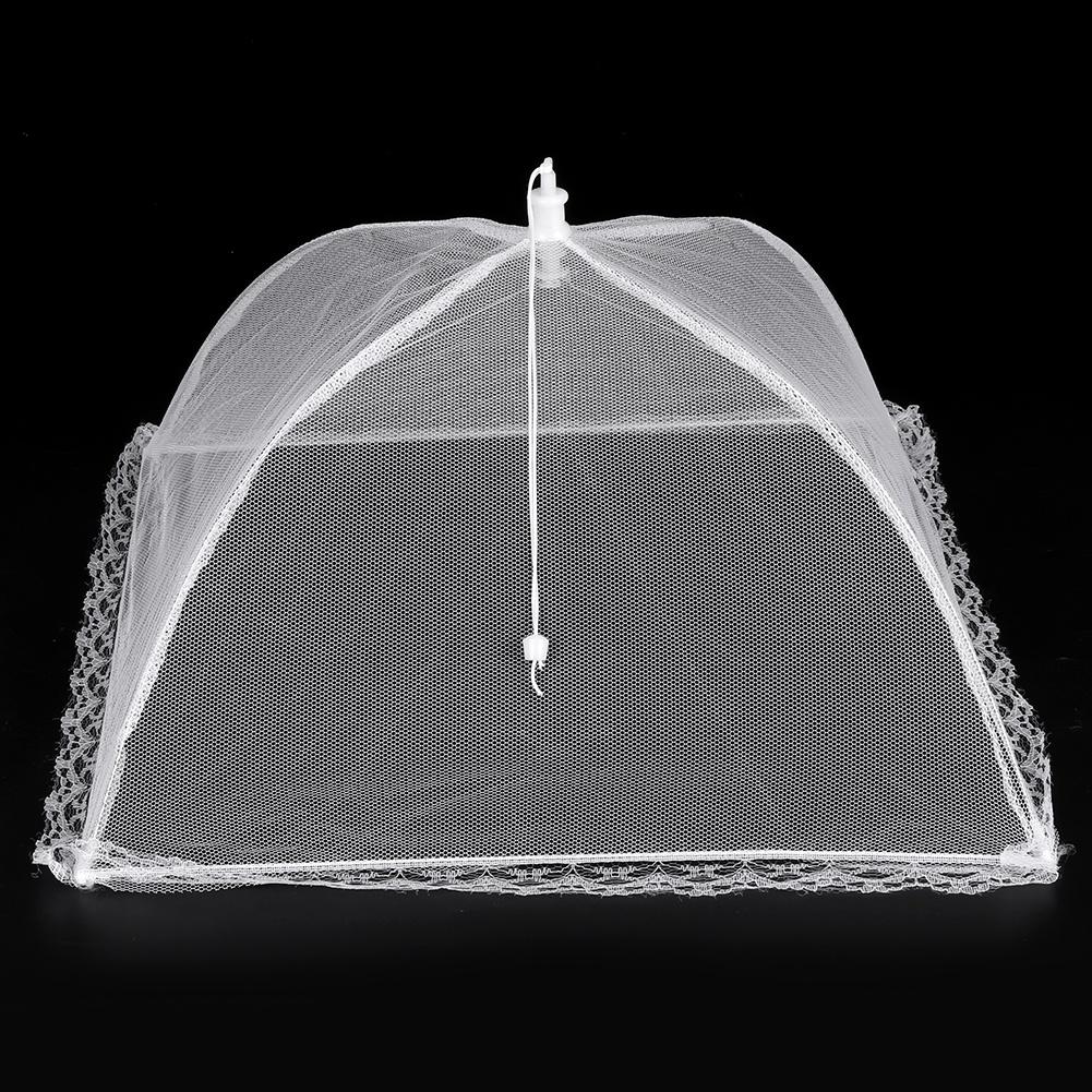 Foldable Household Food Umbrella Washable Mesh Food Cover Anti Fly Net Tent Kitchen Gadgets