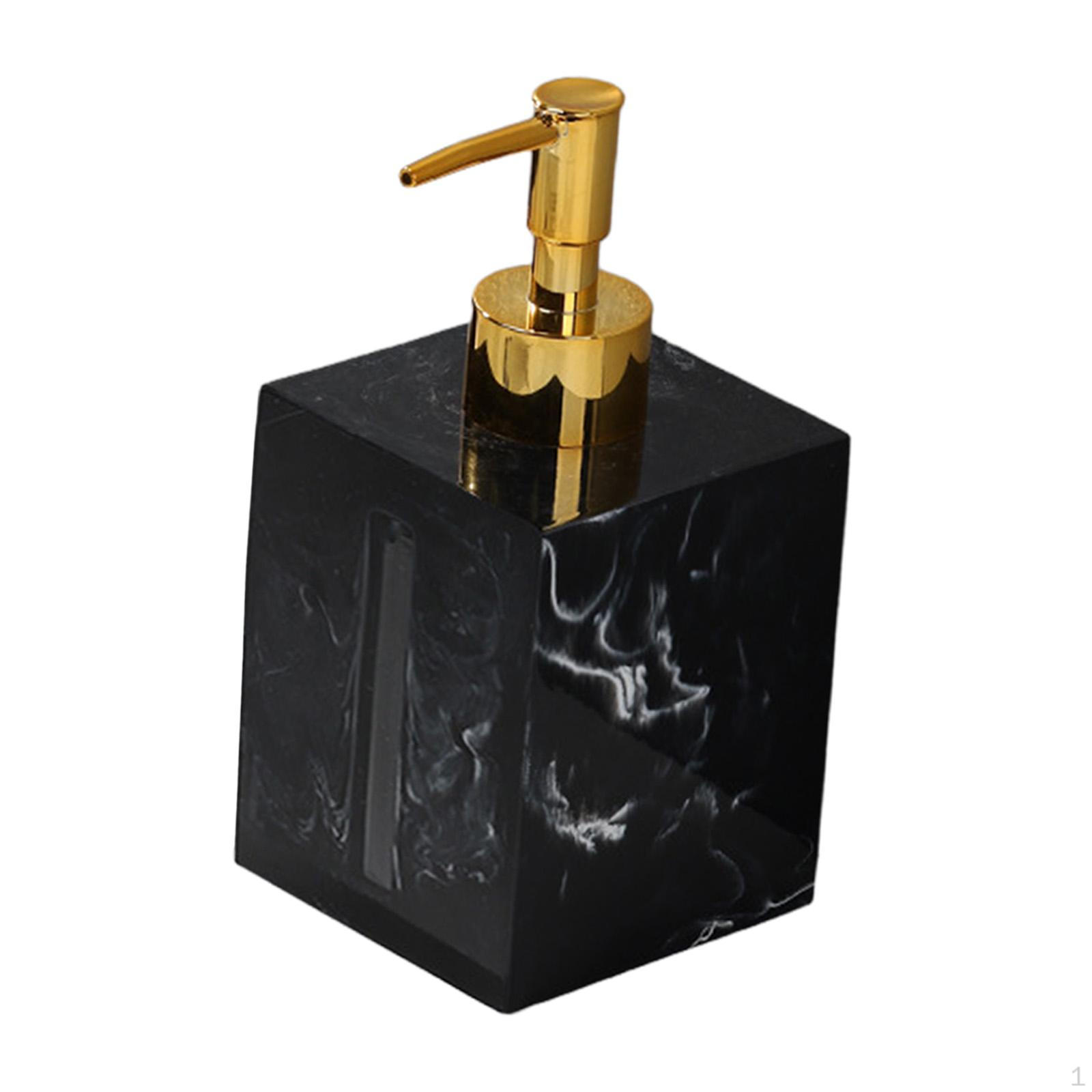 

Элегантный мраморный дозатор мыла для ванной комнаты и кухни 400ml Black