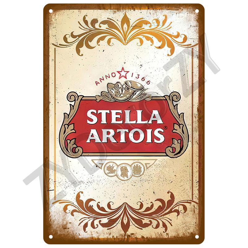 Beer Tin Sign Retro Wall Plaque Art Club Pub Bar Poster Home Decor Metal Sign Wall Decorations Vintage Cafe Mural Plate Brand