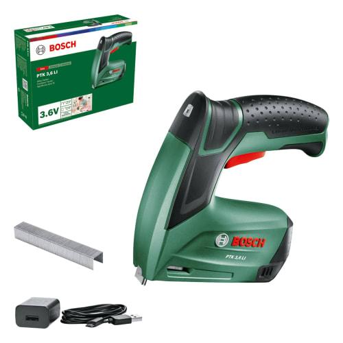 

Bosch DIY 3.6V Cordless Stapler (Includes 1 Micro-USB Charging Cord (100V Plug Not Included) and 1000 11.4mm x 8mm Staples) PTK3.6LIN