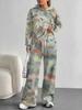 Vertigo European And American Autumn And Winter Casual Long-Sleeved Suit Women'S Hooded Sweater Trousers Two-Piece Set