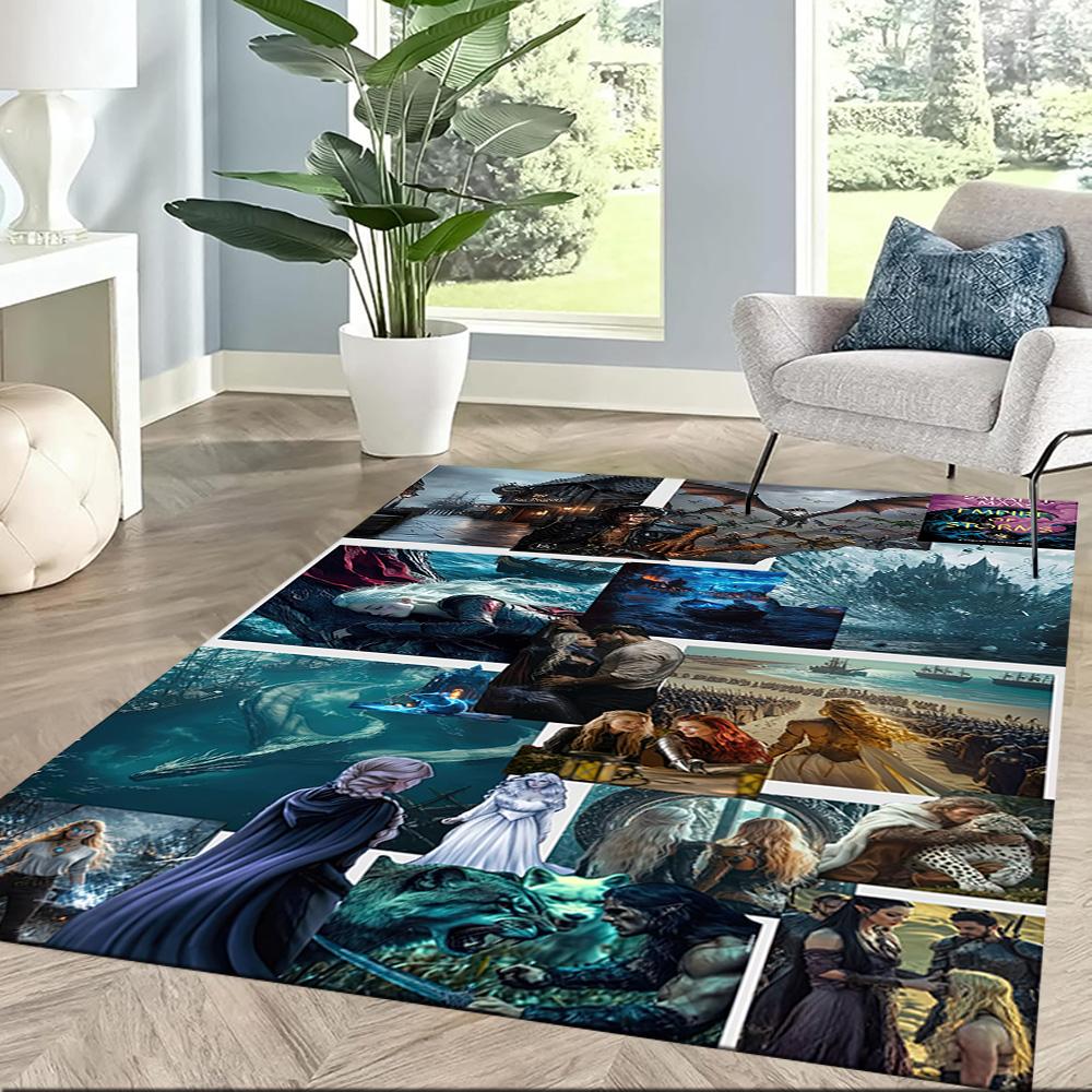 Gothic Style Area Rug Suitable for Decorate Room Balcony Foyer Entryway Anti-slip Rug Decorate Offices Gift for Festivals