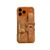 Retro Pattern Wrist Strap Card Holder Case for iPhone 14/13/12/11 & Apple 17/16/15 PROMAX