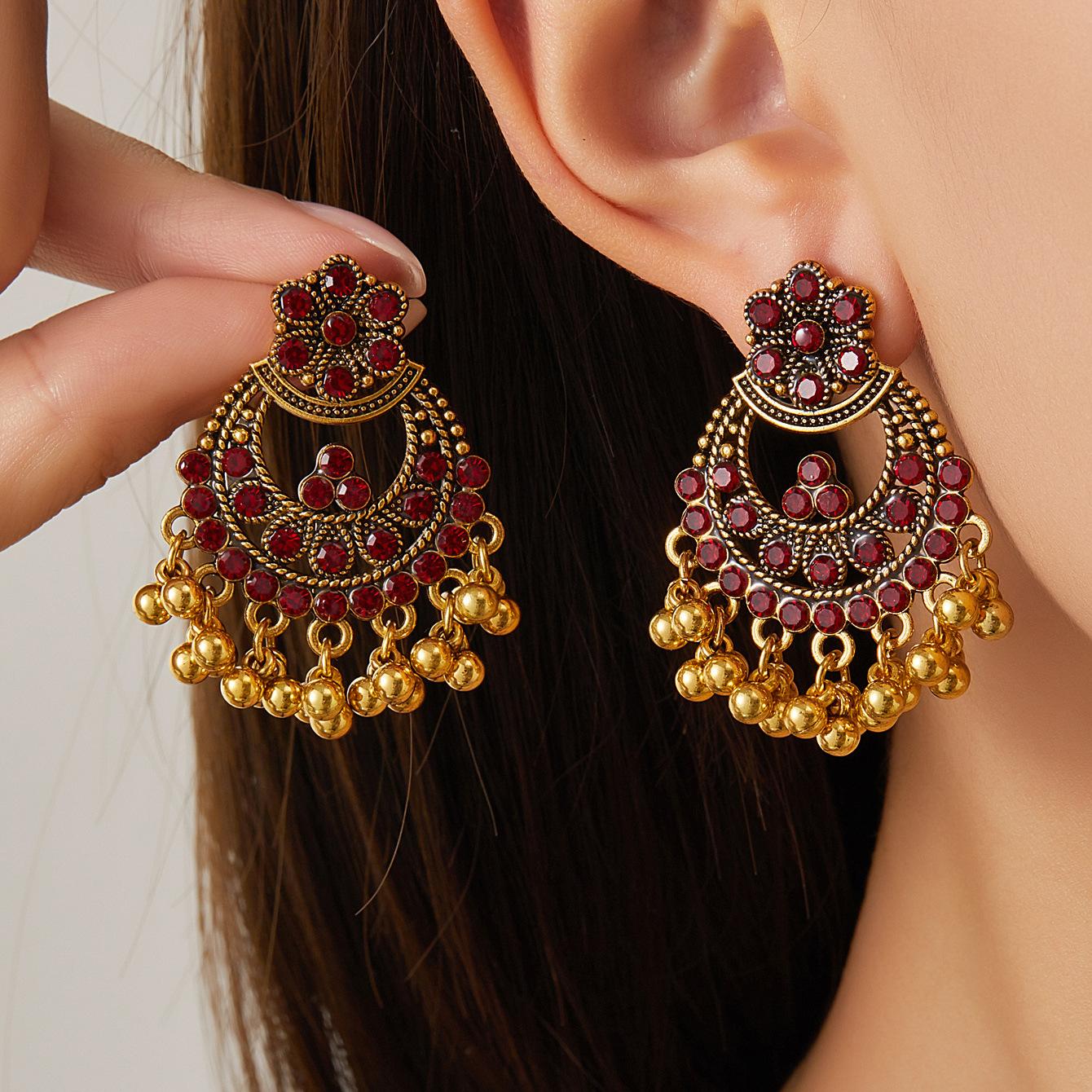 

Flower Ethnic Style Earrings Bohemian Exotic Earrings Earrings
