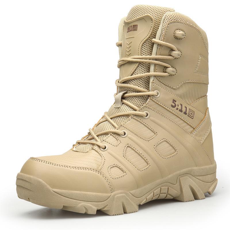Large Size Men's Boots Men's 2025 Autumn and Winter High-top Combat Boots Men's Desert Boots Men's Outdoor Trendy Men's Boots