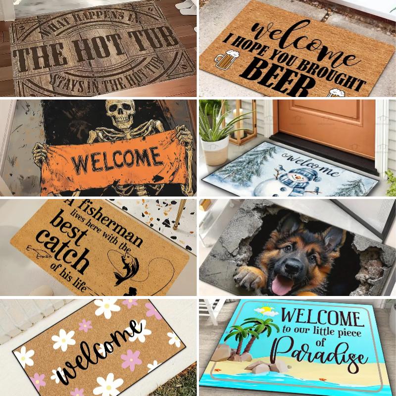 Multiple Hot Selling Items Non-Slip Waterproof Doormat Easy Clean Entrance Floor Mat Home Decor Durable Fashion and Beautiful