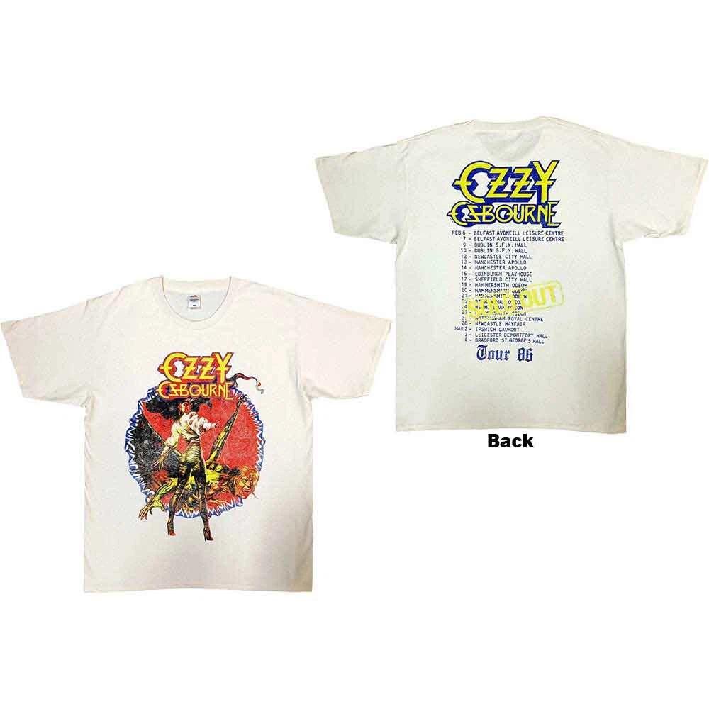 Ozzy Osbourne  The Ultimate Sin Tour 86  Natural T shirt - NEW M