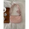 Niche Spring and Summer New Versatile One-shoulder Crossbody Bag Korean Version Pink Dumpling Bag Underarm Bag Women