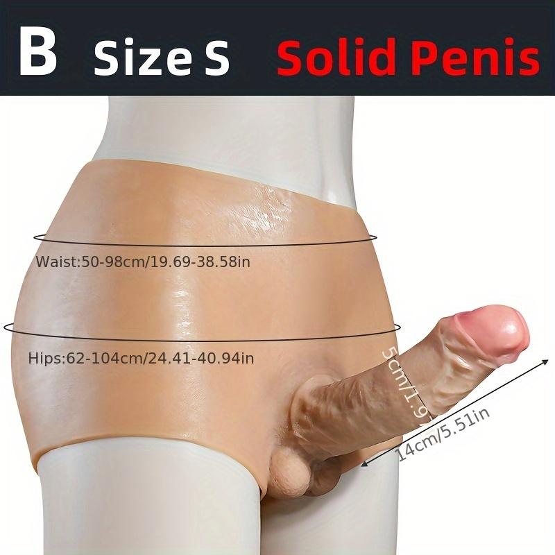 Wearable Silicone Piercing Pants – Hollow Solid Fake Penis with Realistic Design, Strap-On Dildo Underwear for Men & Women, Adult Toy