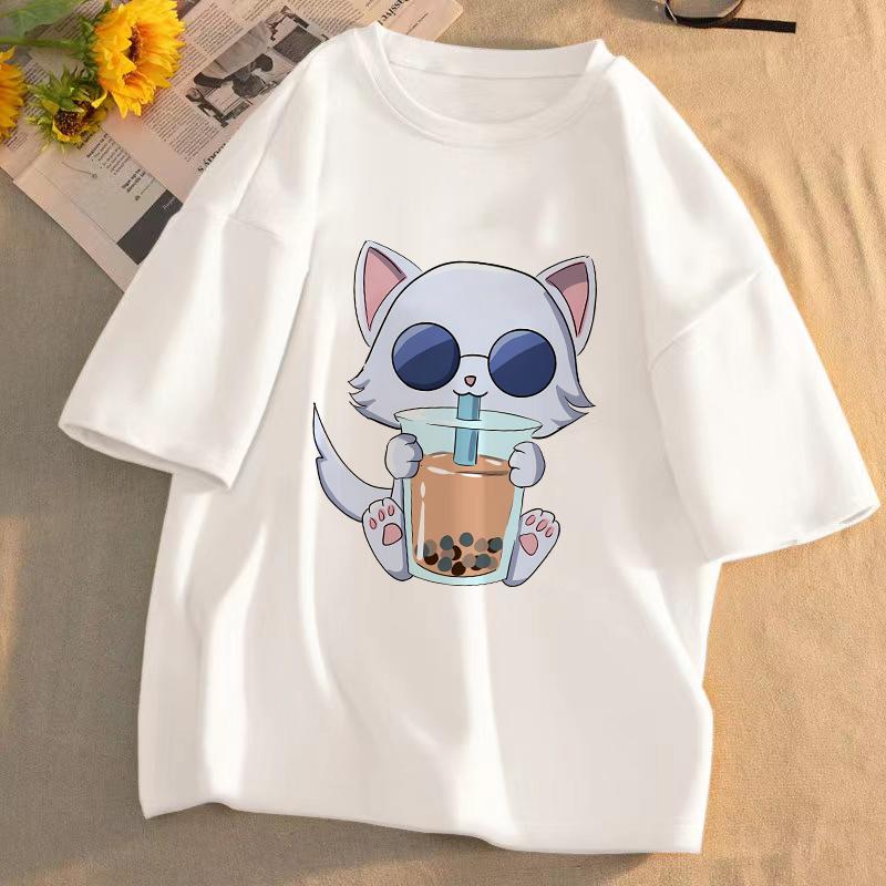 Jujutsu Kaisen Anime T-shirt Unisex Pattern T-shirt Summer Short-sleeved Casual Cute Cartoon Tops Gojo Sato Tadayoshi Streetwear
