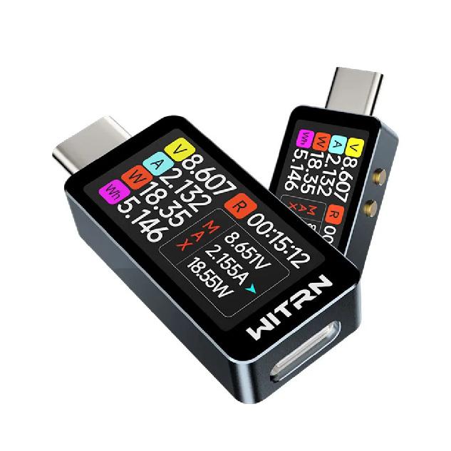 4-28V USB Type-C Power Meter Tester Fast Charge Tester PD3.1 Voltmeter & Ammeter Current Tester PD monitoring for Laptops Phones