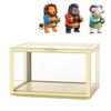 Figure Organizer Desktop Doll Acrylic Display Cabinet High Transparency Sealed Dustproof Show Case