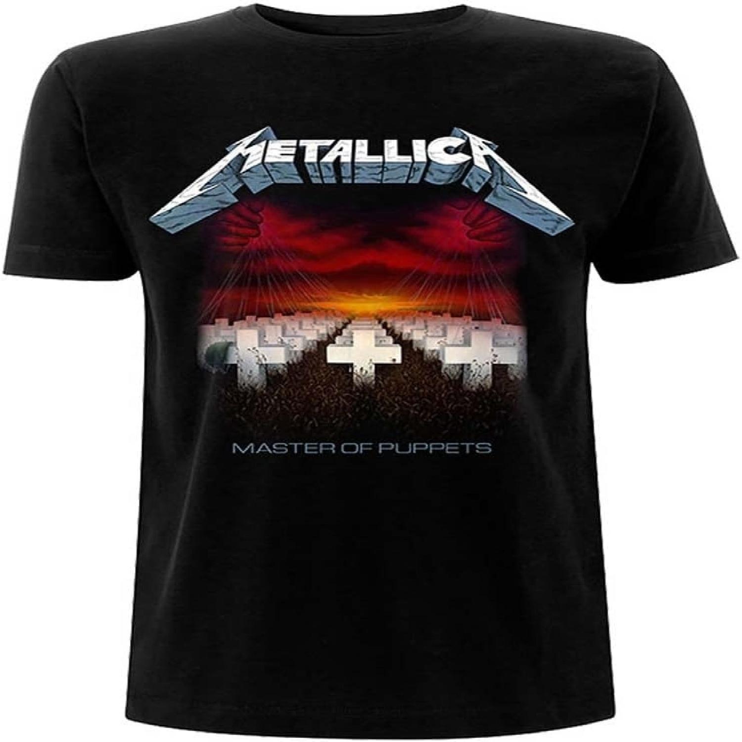 

Унисекс футболка Metallica_ Треки Master of Puppets (Назад Печать) - Большой - Черный S чёрный