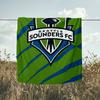 1PC Seattle Sounders FC Printed Soft Flannel Blanket Throw for Adult Bedroom Living Room Sofa Camping Travel Fan Gifts Christmas Gifts