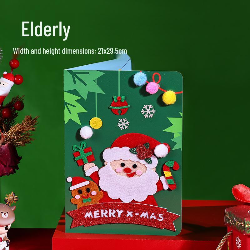 DIY-Weihnachtskarten-Set für Kinder - Kreative handgefertigte Grußkarten-Zubehör