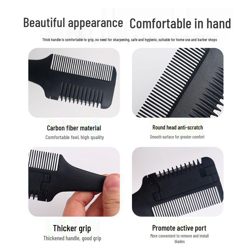 Barber Shop Plastic Thinning Comb for Wispy Bangs and Hair Styling