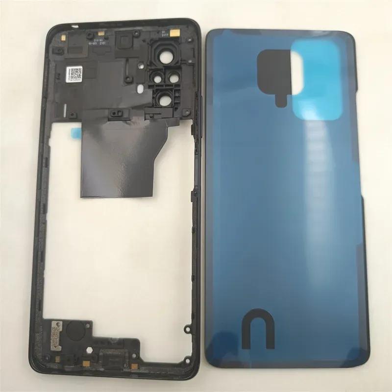 Middle Frame Cover+Battery Back Cover Rear Cover Repair Parts Full Housing for Xiaomi Redmi Note 10 Pro 4G M2101K6G
