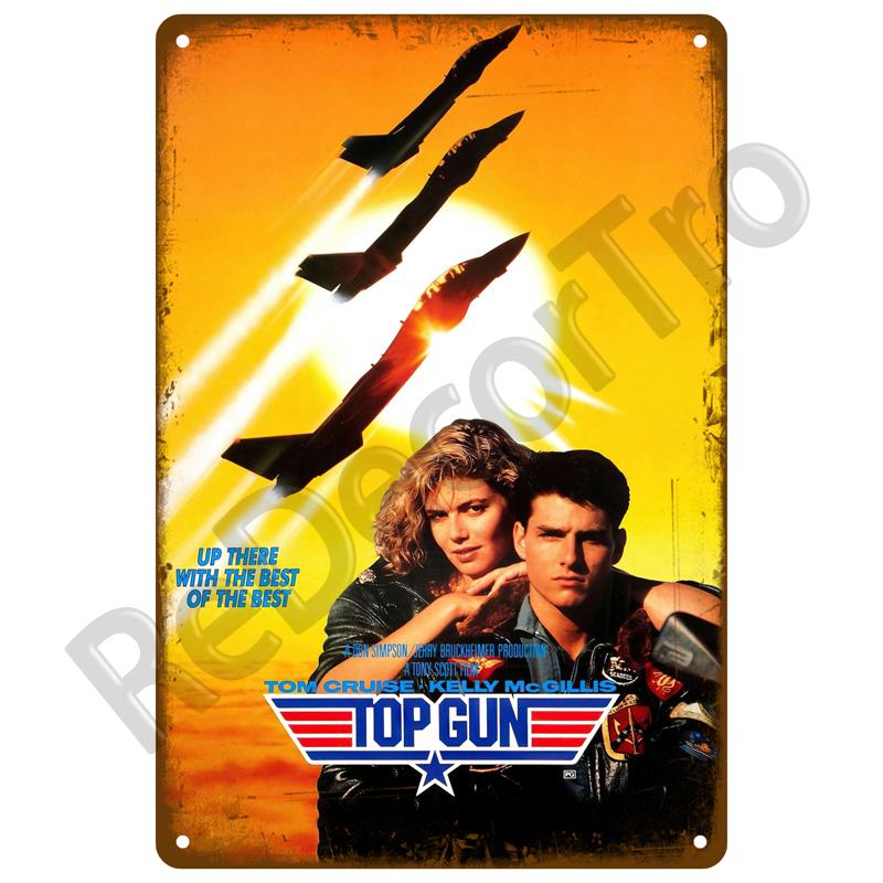 HD Tin Sign Vintage Classic Movie Poster Wall Decor  Retro Iconic Film Metal Poster for Home Theater Man Cave Bar Decor