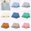 Baby Knitted Heart Pattern Crochet Swaddle Wrap With Windproof Cotton For Newborns