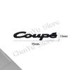 For Coupe Metal Emblem Opel Fiat Abarth Hyundai Toyota Mini Cooper Subaru Nissan Volvo 3D Decals Sticker Rear Trunk Badge Logo