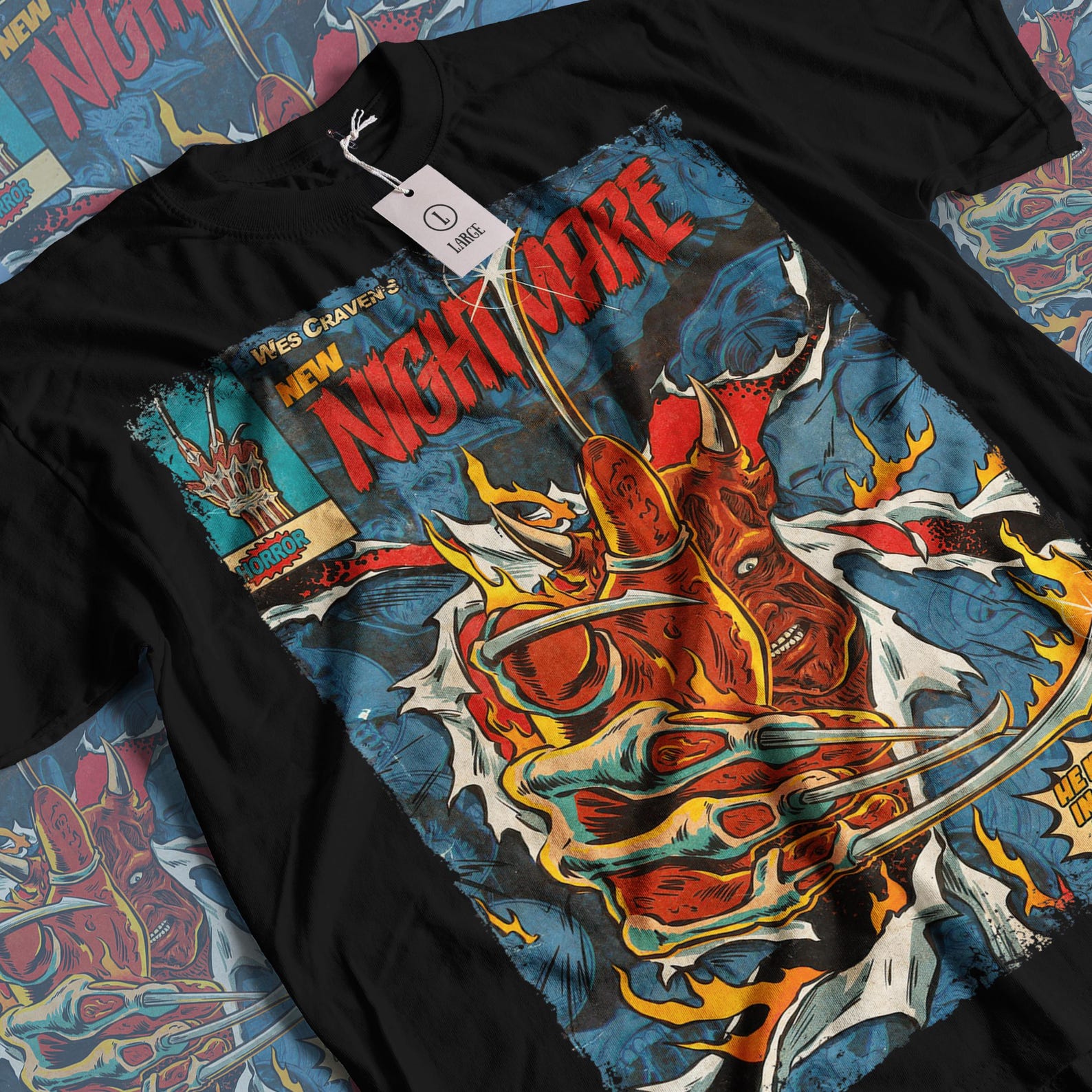 New Nightmare Movie T-Shirt: Vintage Horror Movie Unisex Graphic Tee 3XL