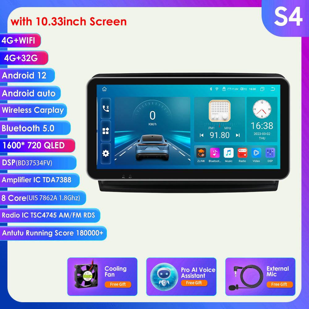 

4G Android 12 Автомобильный радиоприемник GPS для Skoda Superb 2 2008-2015 Интеллектуальный экран Мультимедийный видеоплеер Навигация 2Din Стерео Carplay Аудио головное устройство S4 8Core 4G 32G AI