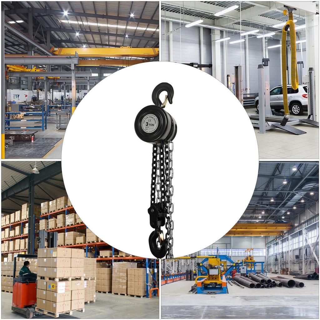 6614 Lb 3Ton Lever Block Chain Hoist Ratchet Come Along Puller 10FT Chian Lifter