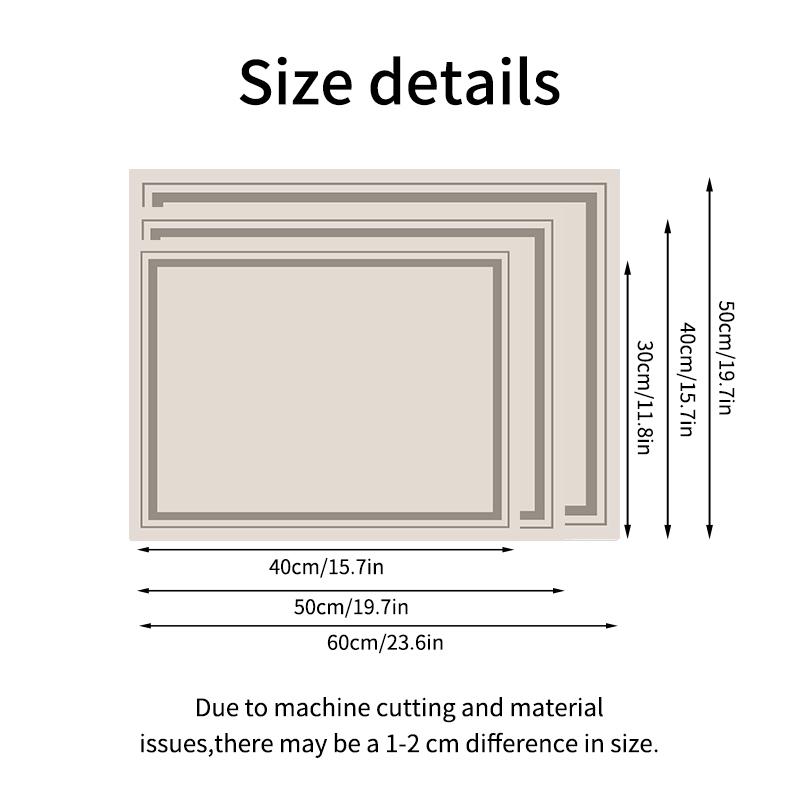 Non-slip Diatomite Mat Dish Drainer Rug Kitchen Drain Pad Absorbent Coffee Mats Quick Drying Kitchen Rugs Sink Draining Mat