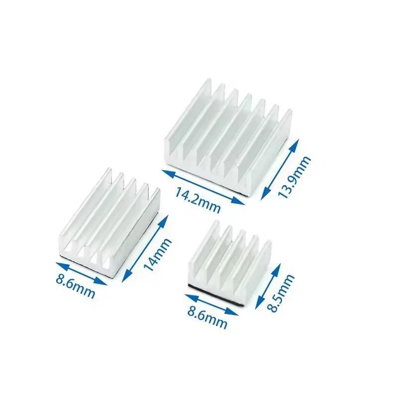 For Raspberry Pi 4 Heat Sink 3Pcs Raspberry Pi 4B Aluminum Heatsink Radiator Cooling Kit Cooler For Raspberry Pi 4 Model B