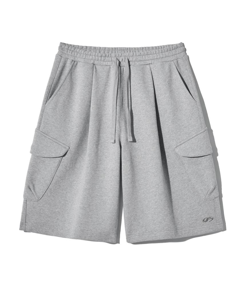 FILLUMINATE Cargo Bermuda Sweat Shorts - Melange Grey