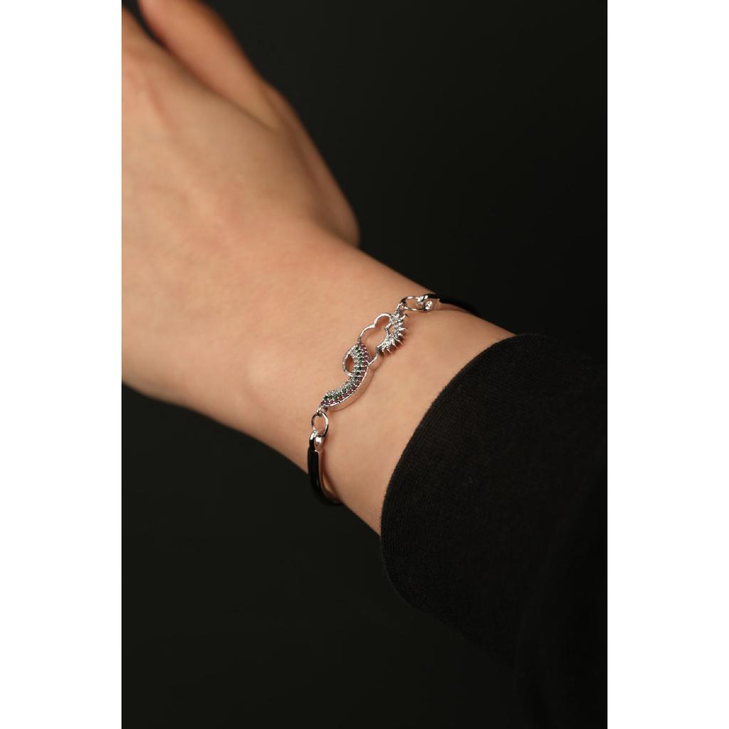 Regenbogen-Wolke-Sonne-Zirkon-Stein-Armband