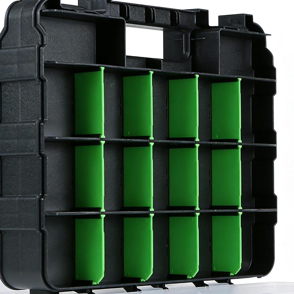 34-compartment Screw Organizer Box Screw Craft Jewelry Organizer Box Metal Parts Hardware Tool Screwdriver Repair Tool Box