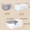 Double-Layer Snack Fruit Food Storage Box Household Fruit Plate Drain Tray Special Storage Basket For Lazy People