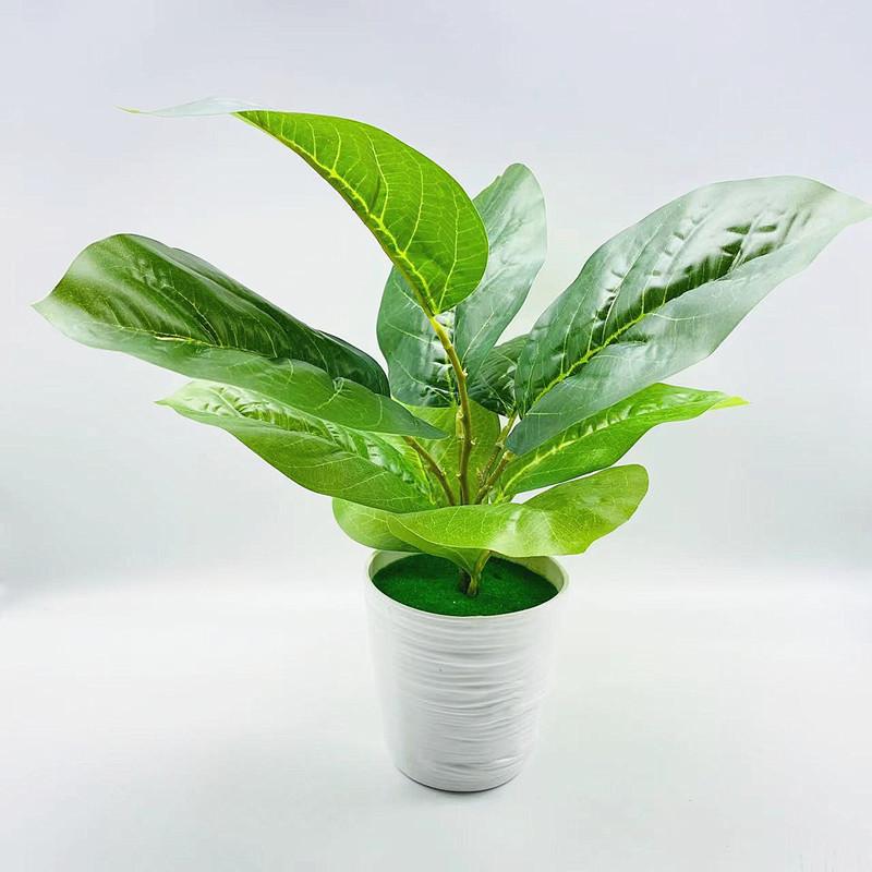 Faux Green Plant With Injection Molded Leaves For Living Room Decoration Gift Ideas