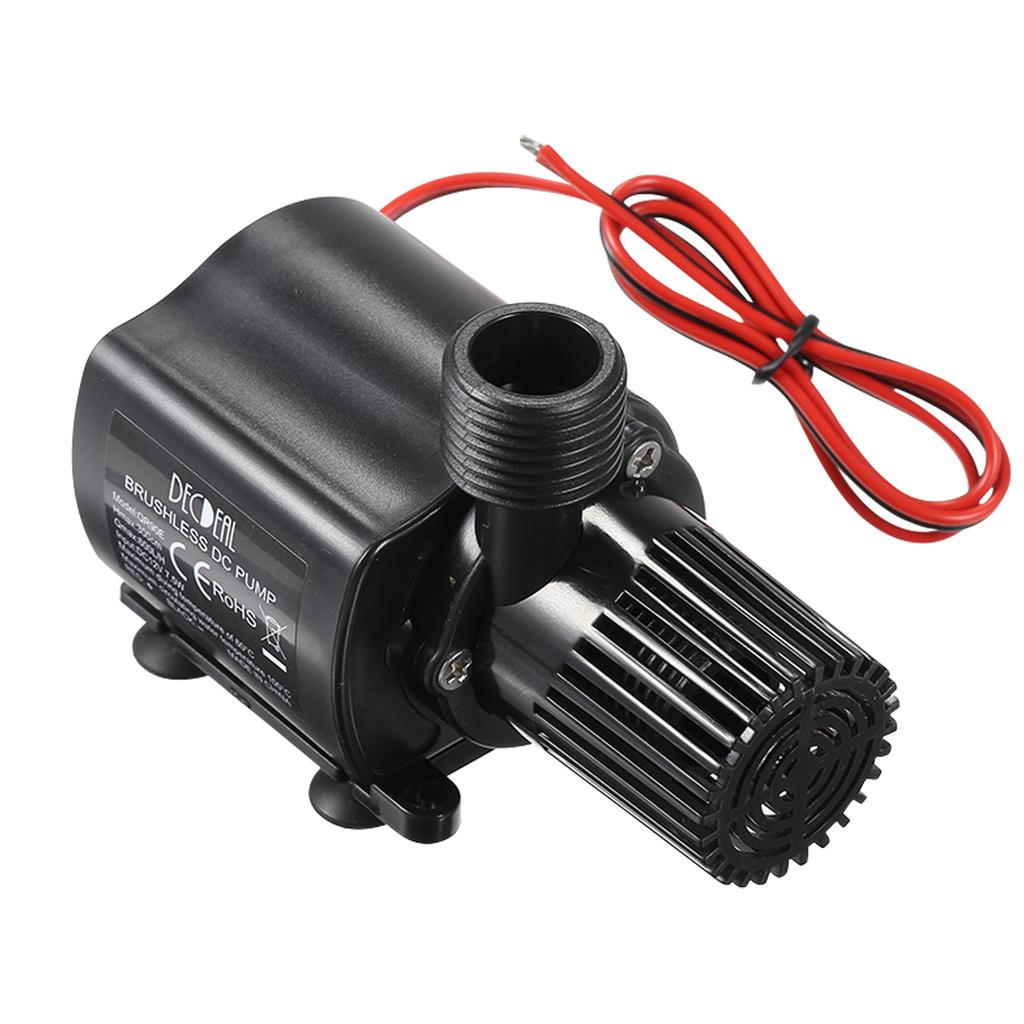 DECDEAL Brushless Water Pump Ultra quiet DC12V Micro Brushless Water Pump Waterproof Submersible Pump for Fountain