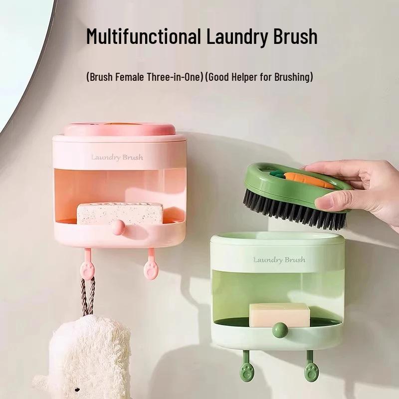 Newcomer Special: Bath Set - 3-in-1 Laundry Brush, Soap Dish, and Storage Rack