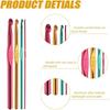 4Pcs Multicolor Aluminum Crochet Hooks Set Knitting Needles Kit Multipurpose Crochet Hooks for Beginners Adults Sewing Tools