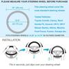 Car Steering Wheel Cover Sport Style Anti-slip Microfibre Leather Steering Wheel Cover Universal 38cm/15inch