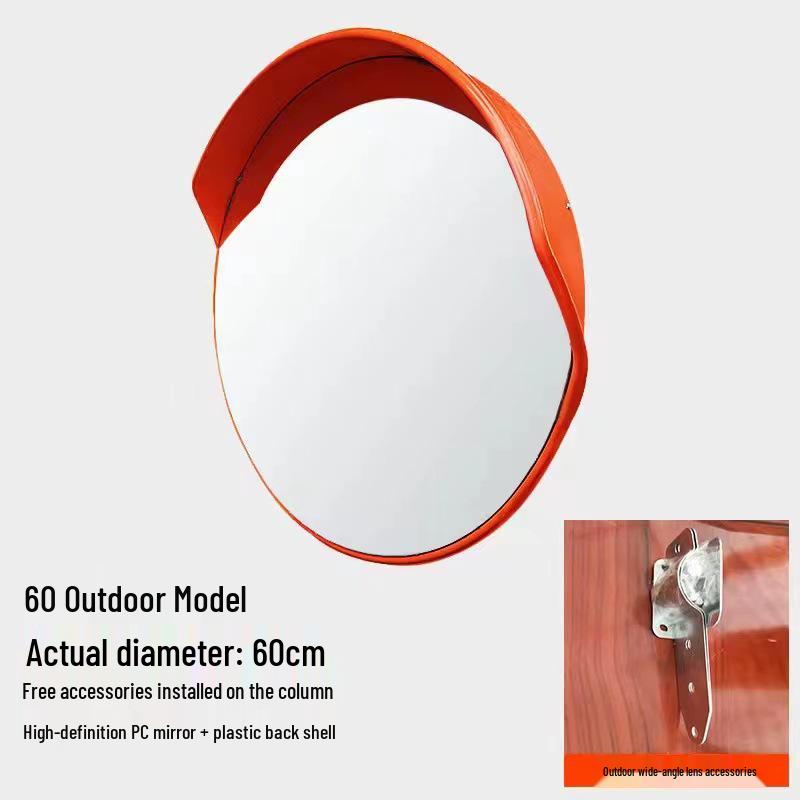 Miroir de circulation grand angle: Miroir Convexe Extérieur/Intérieur pour la Sécurité Routière et l'Antivol, Parfait pour les Coins de Garage