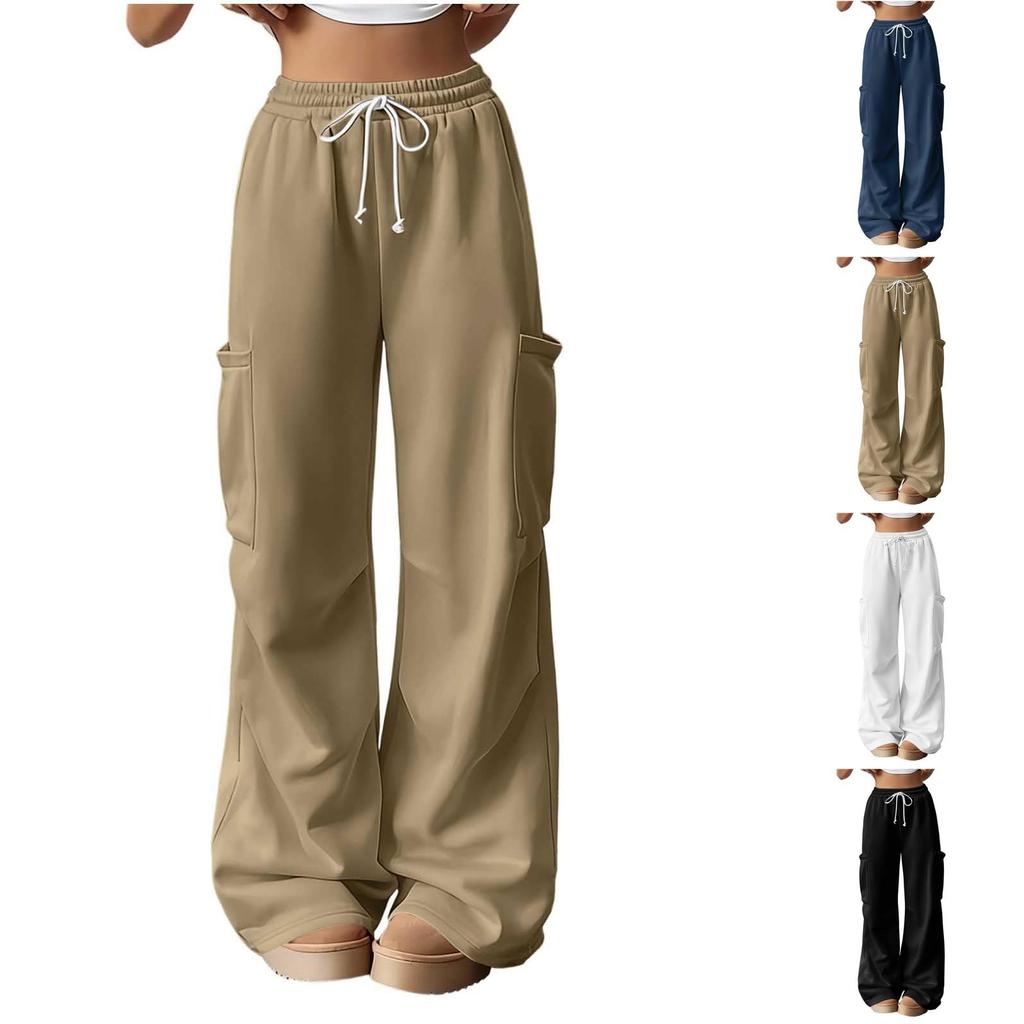 Women's Casual Straight Leg Trendy Pants for Work, Weekend and Lounging